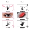 240pcs Lash Extension Kit Cluster Lashes DIY Eyelash Extension Kit D Curl Individual Lashes
