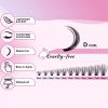 240pcs Lash Extension Kit Cluster Lashes DIY Eyelash Extension Kit D Curl Individual Lashes