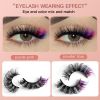 Eyelashes Natural Faux Mink Lashes Wispy Fluffy Curly 3D Effect Fake Eyelashes 7 Pairs Pack for Daily Halloween Cosplay Costume Eyelashes