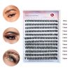 240pcs Lash Extension Kit Cluster Lashes DIY Eyelash Extension Kit D Curl Individual Lashes