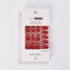 24pcs Each Box Detachable Almond False Nails Press On Nails Wearable Fake Nail Tips with Design Full Cover Nail Manicure