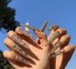 100% Handmade Nails Extra Long Stiletto Press On Nails Luxury Gorgeous Fake Nails 3D Handmade Reusable False Nails Salon Acrylic Nail 10PCS Gifts for